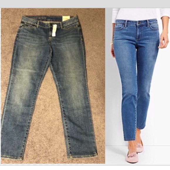talbots signature ankle jeans